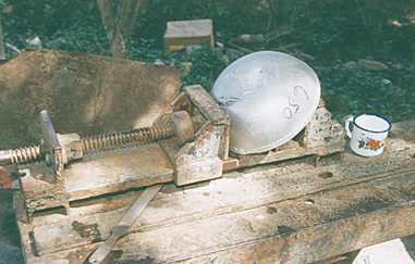 THE cooking utensil that Singh and his friend were working on when he was shot.